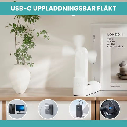 PowerFan™ - Laddning & Svalkande Fläkt
